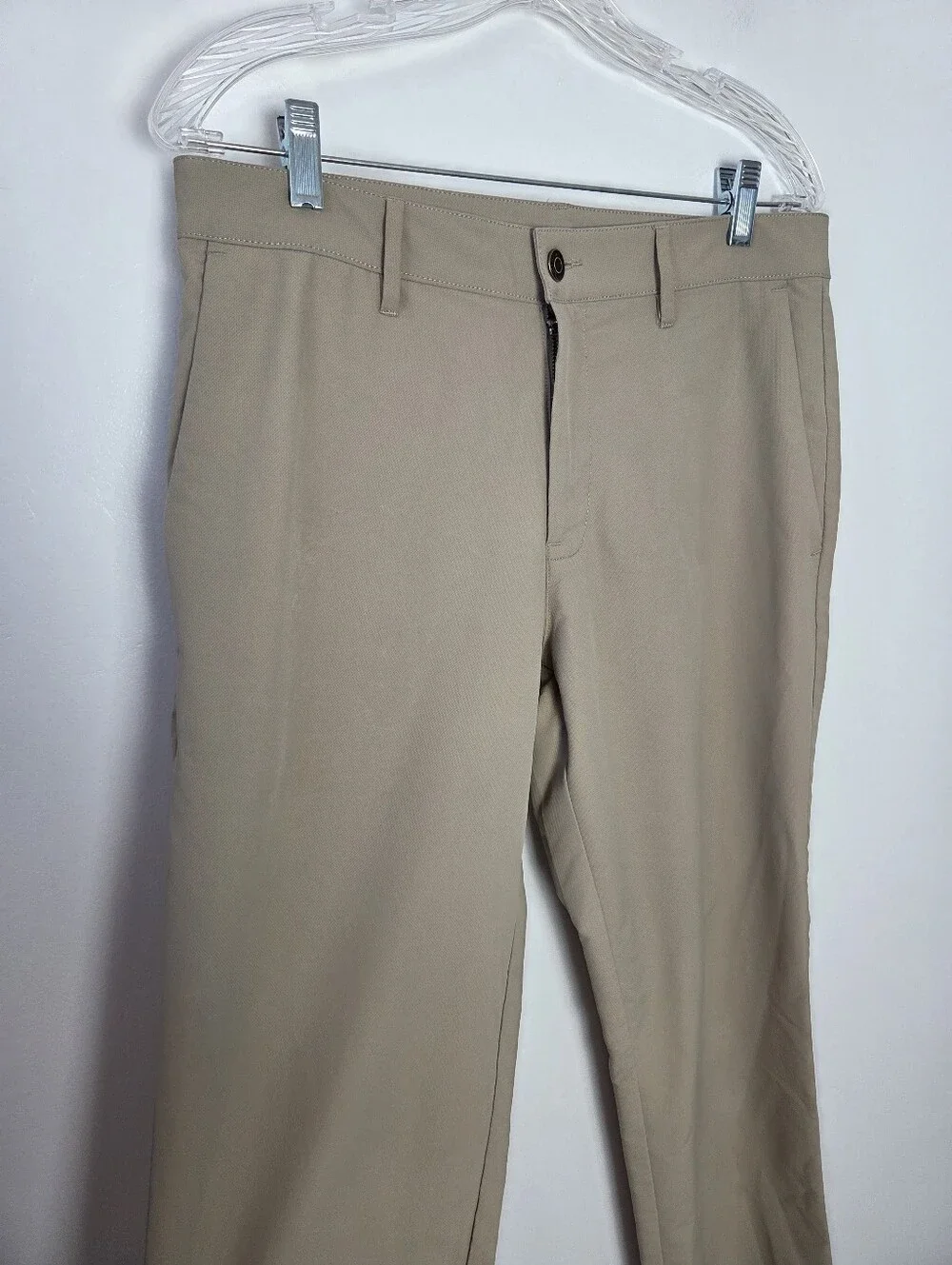Banana Republic Beige Khaki Stretch Performance Pants Slacks Office Men's 32x34